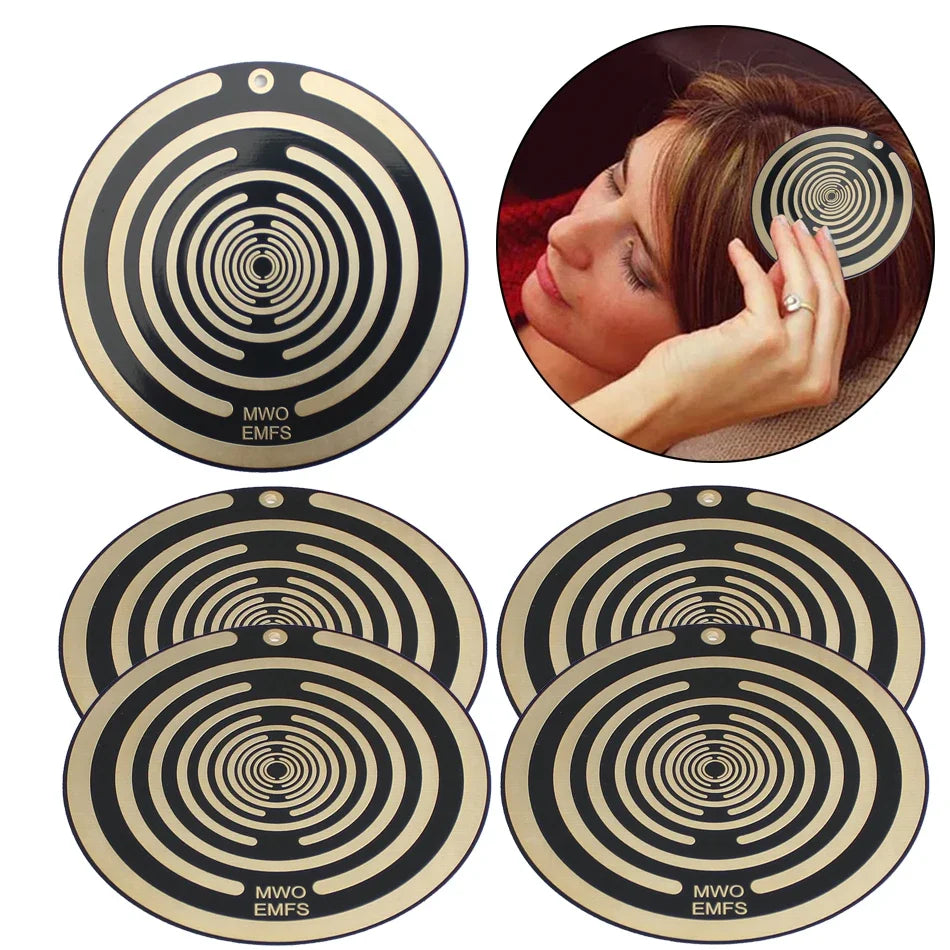Double-Sided Polarizing Disk for Electromagnetic Radiation Protection and Pain Relief, Portable Non-Toxic Design-1