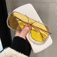 Sunglasses Oversized Women 2025 Unique One Piece UV400 Fashion Eyewear
