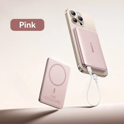 Card-Sized 10000mAh PD 27W & 5000mAh PD 20W Cordless Charging 2026 – Ultra-Slim Magnetic Power Bank