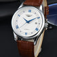 Automatic Watch Leather Strap Mechanical Date Water-Resistant