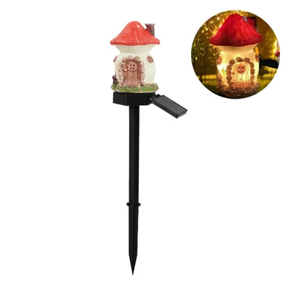 Solar Fairy Lights House Shaped Lawn Lamp Outdoor Water-Resistant LED Garden Decor Fall 2026 Gift Idea