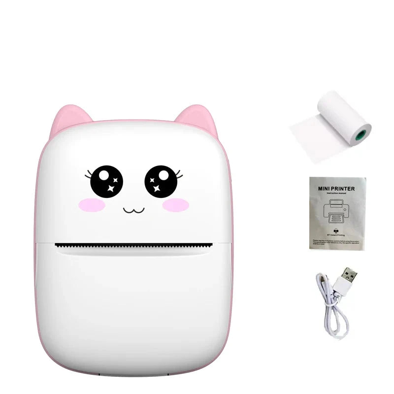 Mini Printer Thermal Ink-Free Travel-Friendly Sticker Printer (Subscription option)