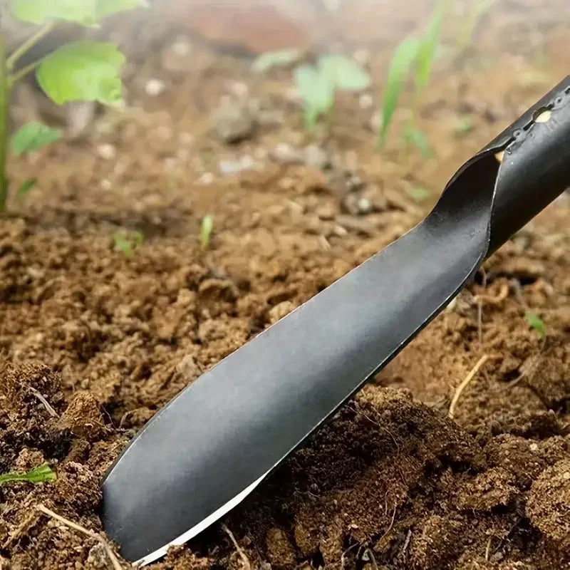 Manganese Steel Garden Tools Flat Shovel - Multi-Use Digging Device for Wild Vegetables and Flowers