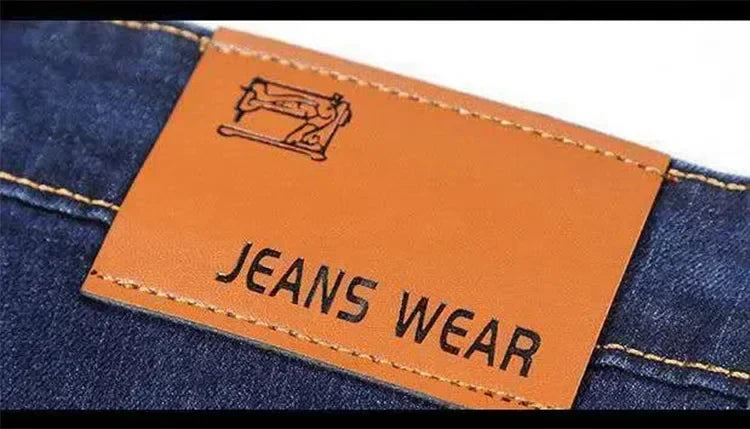 Relaxed Oversized Men's Jeans - High Waist, Stretch Denim