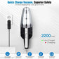 Travel-Friendly Cordless Hand-Held Vacuum Cleaner - Powerful Cyclone Suction, Fast Charge for Household & Car Cleaning