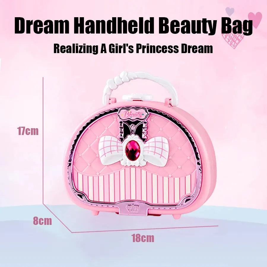 Kids2025 Edition Makeup Kit Washable Pretend Play Cosmetic Kit With Mirror NonToxic Safe Gift Idea Back To School