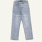 High-Waisted Stacked Women's Jeans, Trendy Relaxed Fit Denim, Comfortable 100% Cotton, Available in Light Blue, Dark Blue, Black-2