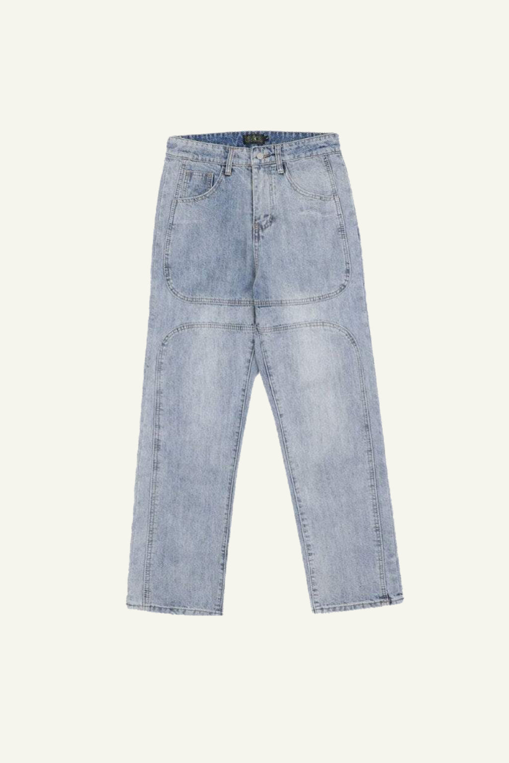 High-Waisted Stacked Women's Jeans, Trendy Relaxed Fit Denim, Comfortable 100% Cotton, Available in Light Blue, Dark Blue, Black-2