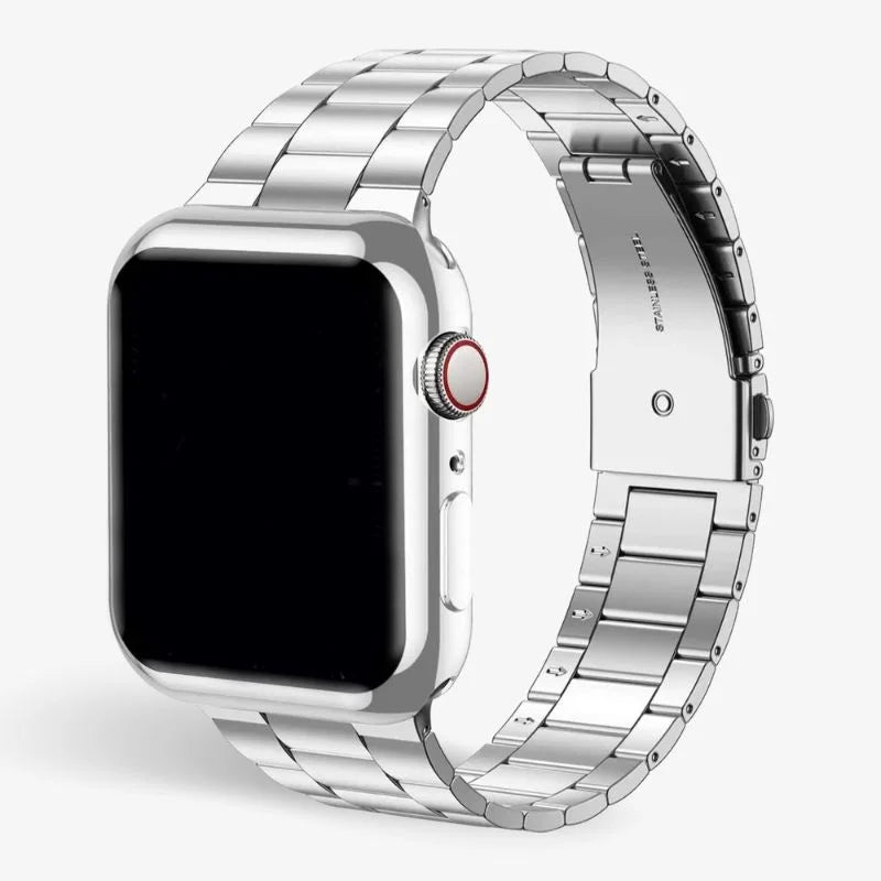 Steel Stainless Watch Band With Protective Case Secure Fit