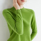 Plush Timeless Women’s Pullover - Mock Neck, Wool, Work