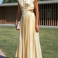 Elegant Floral Maxi Dress for Women, Long Sleeve, Luxurious Fabric, Perfect for Weddings and Special Occasions, Red-4