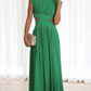 Elegant Floral Maxi Dress for Women, Long Sleeve, Luxurious Fabric, Perfect for Weddings and Special Occasions, Red-1