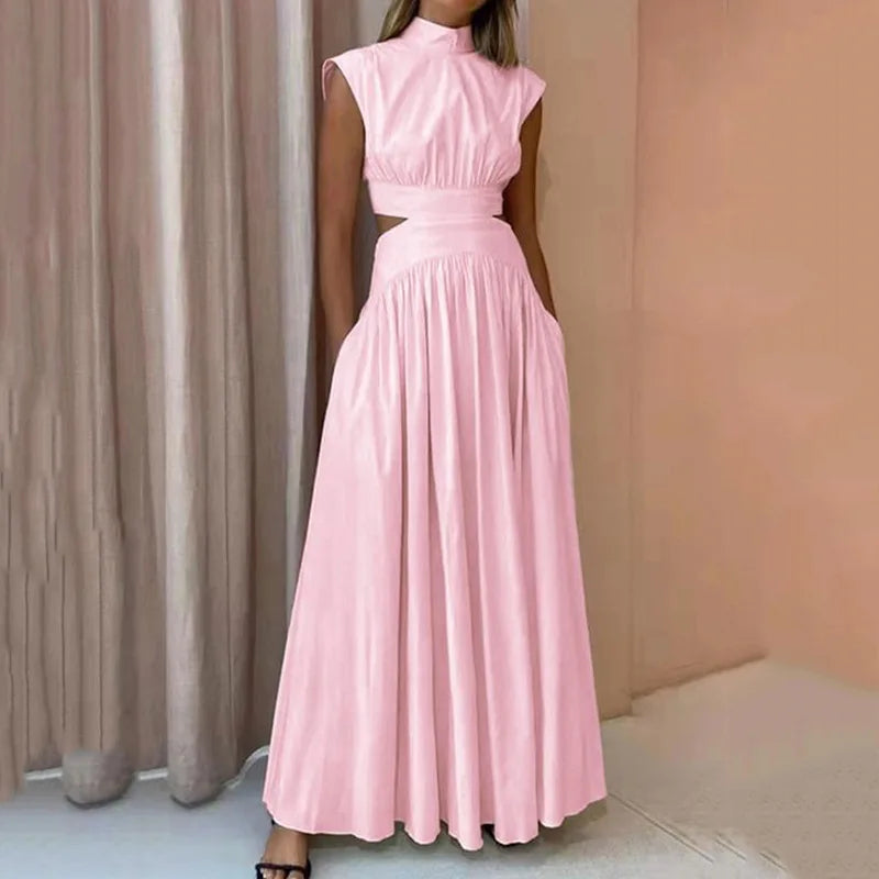 Variant image for Elegant Floral Maxi Dress for Women, Long Sleeve, Luxurious Fabric, Perfect for Weddings and Special Occasions, Red-17