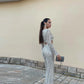 Elegant Ladies Crop Top Set with Matching Pants, Soft Breathable Fabric, Flattering Fit for Summer Fashion, Casual Outings and Festivals-6