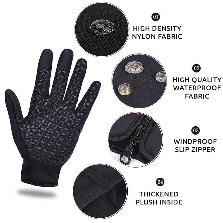 Thermal2025 Edition Gloves Fleece Lined Cycling Ski Gloves Fall