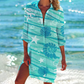 Linen Shirt Dress for Women, Elegant Cotton Blend, Adjusted Fit for Office and Casual Occasions, Available in Multiple Sizes-3