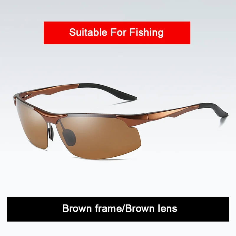 Sunglasses Photochromic Polarized UV400 Rimless Driving Glasses, Day Night Vision, Light Frame VT2173