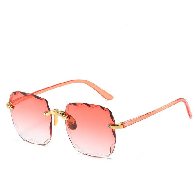 Ultraleichte randlose Sonnenbrille für Damen und Herren – Vintage-Design, UV400-Schutz, für sonnige Tage 5