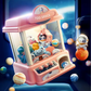 Claw Mini Machine Standard  - Interactive Doll Catcher Game, Fun Christmas Gift for Kids