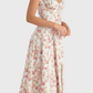 Variant image for Women's Midi Bustier Corset Dress - Elegant Summer Cocktail Dress in Lightweight Fabric-6