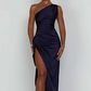 Variant image for Elegant White Maxi Dress for Women, Floor-Length Floral Design, Comfortable Fit for Special Occasions-7