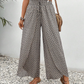 Relaxed Wide Leg Pants for Women, Flowy Palazzo Trousers with Elastic Waistband and Breathable Fabric-1