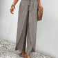 Relaxed Wide Leg Pants for Women, Flowy Palazzo Trousers with Elastic Waistband and Breathable Fabric-4