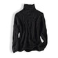 Plush Women’s Cashmere Sweater - Cable Knit, Cashmere, Casual