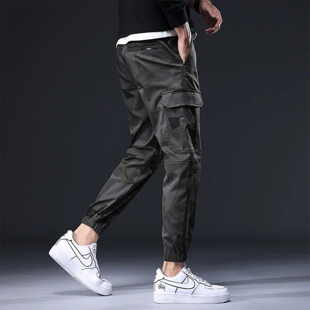 Versatile men's streetwear trousers – utility fit, breathable cotton, for casual outings 5