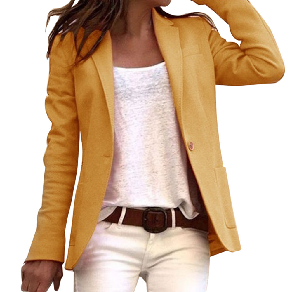 Versatile women's black blazer – long-sleeve tailored design, premium fabric, for office and formal occasions 3