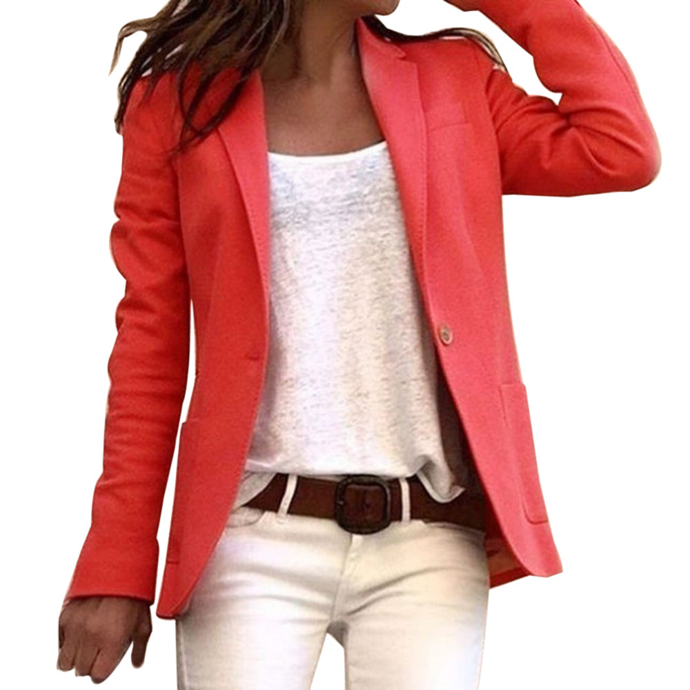 Versatile women's black blazer – long-sleeve tailored design, premium fabric, for office and formal occasions 4