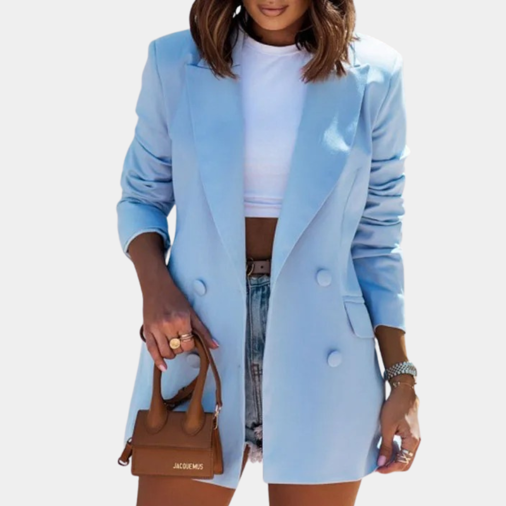 Versatile women's blazer – mid-length, premium fabric, for office or casual outings 3