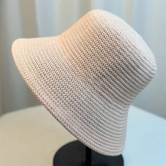 Light Women's Bucket Hat - Retro Straw, Summer
