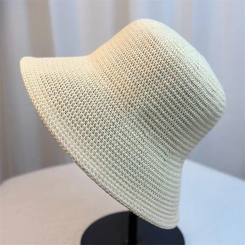 Light Women's Bucket Hat - Retro Straw, Summer