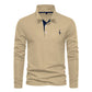 Plush Timeless Mens Long Sleeve Polo - Collared Cotton Casual