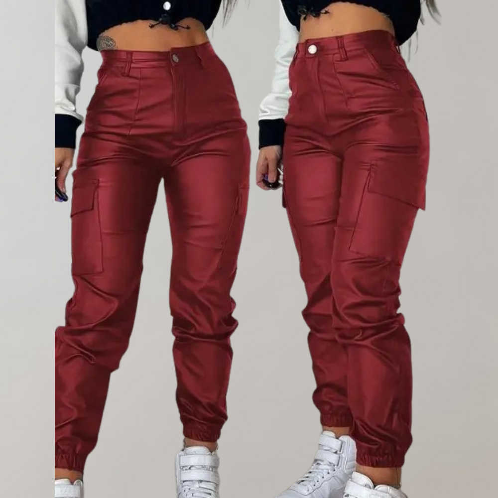 Warm und vielseitig Damen Cargohose – stilvolles Cargo-Design, Polyester, ideal für den Winter 3