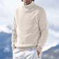Plush Men's Turtleneck Sweater - Ribbed Cashmere For Winter
