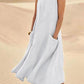 Womens Summer Dress with Pockets, Casual Knee-Length Cotton Dress for Everyday Comfort and Style-4