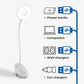 Cordless Desk Clip Lamp With Ring Light Plush Eye Maintenance