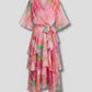 Light Women’s Dress - Pullover, Layered, Chiffon, Tie-Dye, Casual Vacation
