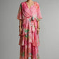 Light Women’s Dress - Pullover, Layered, Chiffon, Tie-Dye, Casual Vacation