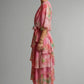 Light Women’s Dress - Pullover, Layered, Chiffon, Tie-Dye, Casual Vacation