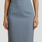 women's Stretchy pencil skirt - flattering high-waist, polyester, for office wear