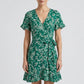 wrap v-neck, floral print, chiffon, for warm-weather occasions – Light women's dress