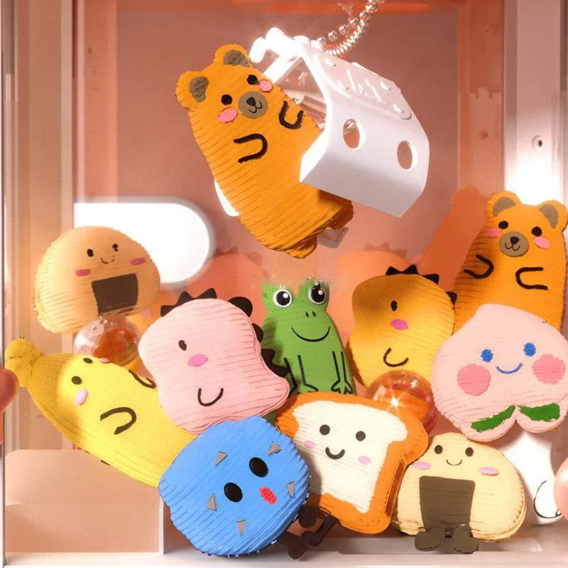 Cartoon Mini Claw Crane Machine Toy for Kids - Plush Rabbit Doll Grabber with Music & Lights