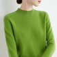 Plush Timeless Women’s Pullover - Mock Neck, Wool, Work