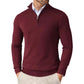 Light Timeless Men’s Knit Sweater - Zip Collar, Cotton