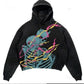 Relaxed Warm Hoodie - Cropped Pullover Polyester Streetwear