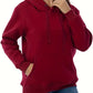 Cozy Warm Women’s Hooded Pullover - Relaxed Sherpa Lined