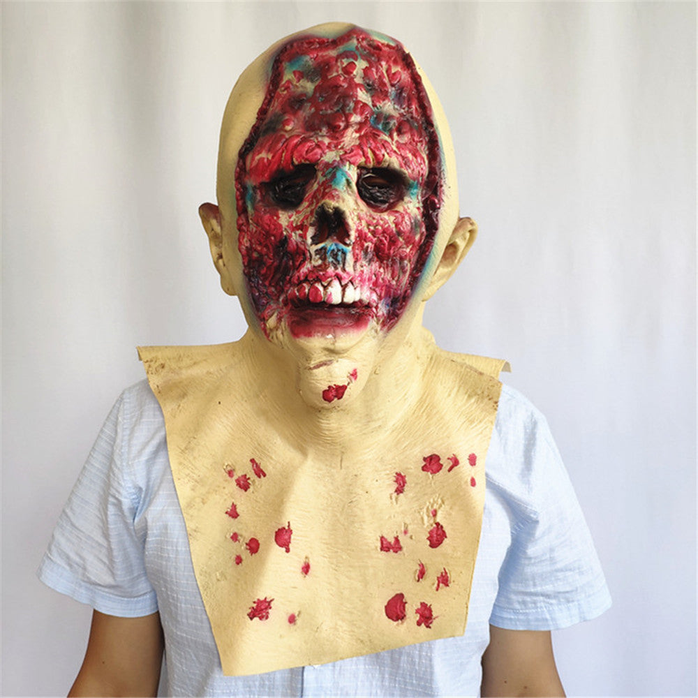 Halloween2025 Edition Mask Latex Faceless Rotten Face Cosplay Fall
